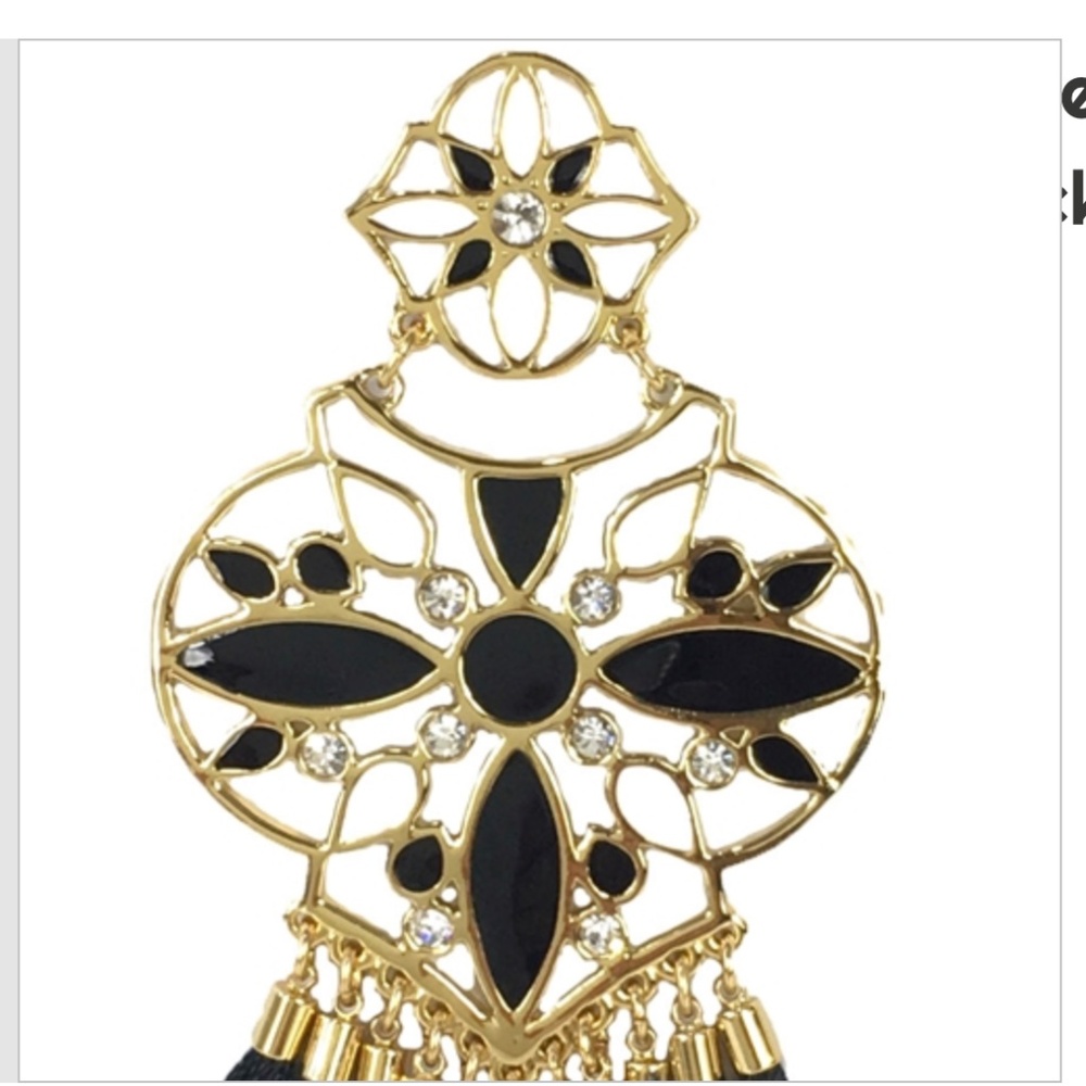 Moroccan Tile Statement Earrings - image 3